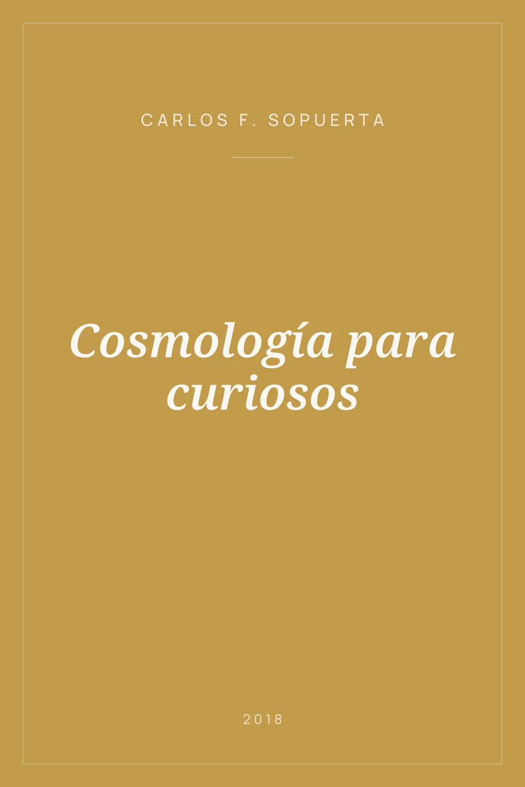 Portada de Cosmología para curiosos