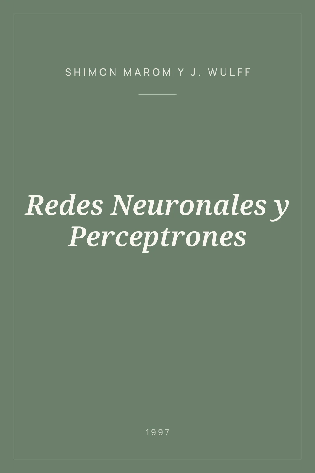 Portada de Redes Neuronales y Perceptrones