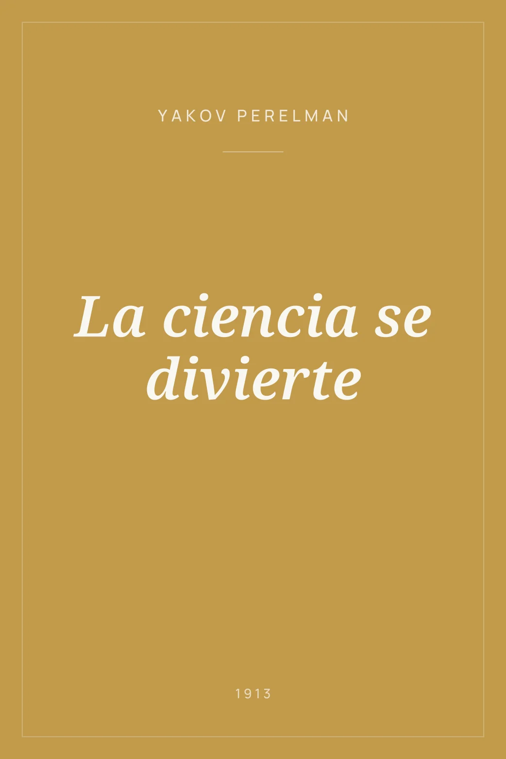 Portada de La ciencia se divierte