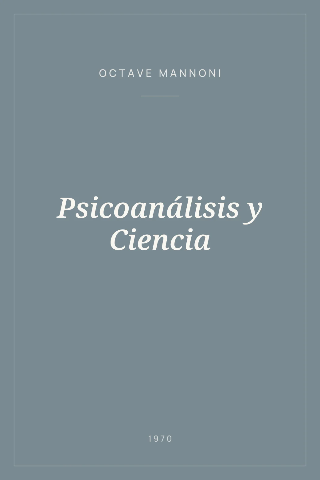 Portada de Psicoanálisis y Ciencia