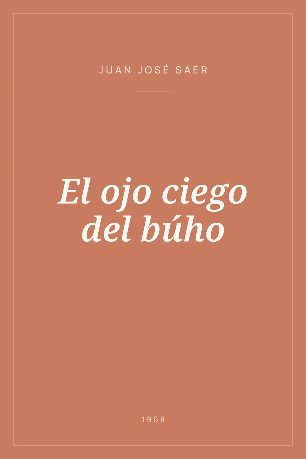 Portada de El ojo ciego del búho