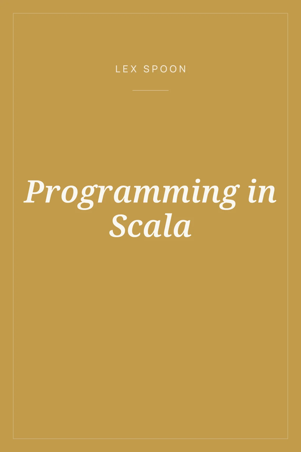 Portada de Programming in Scala