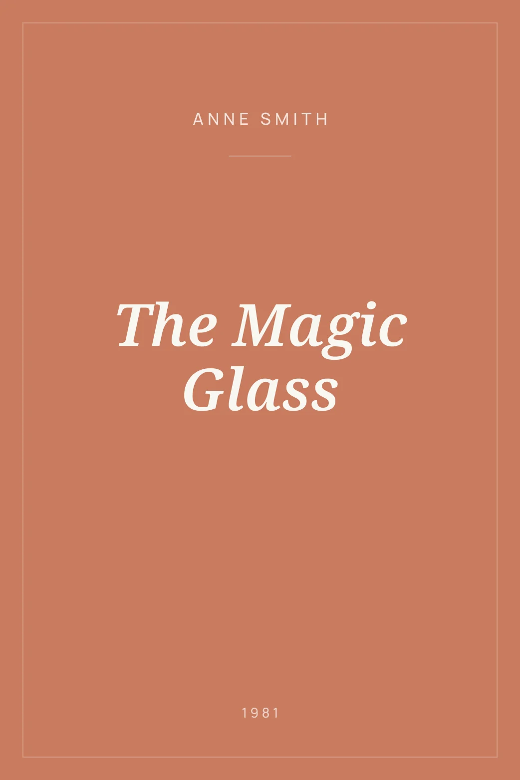 Portada de The Magic Glass