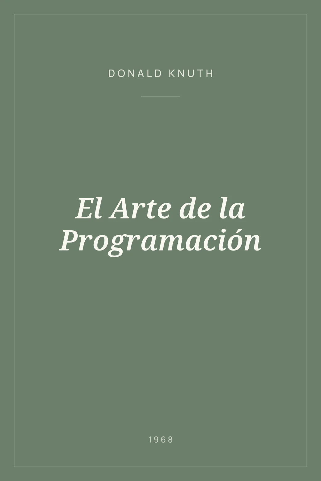Portada de El Arte de la Programación