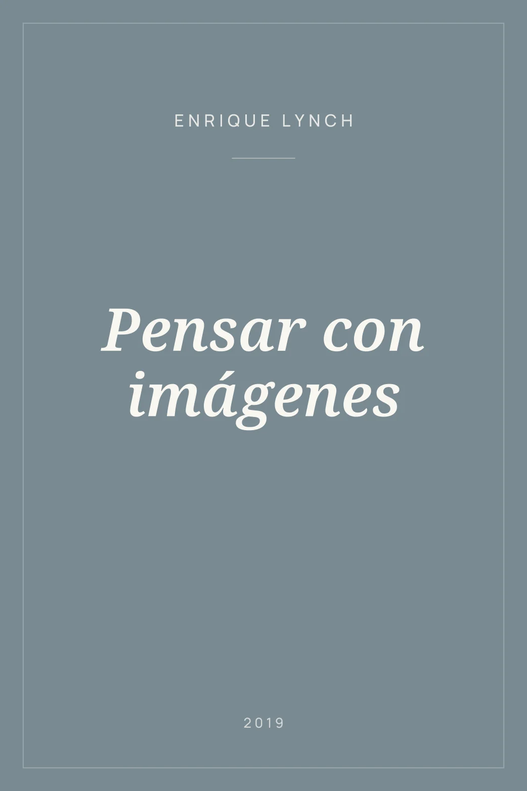 Portada de Pensar con imágenes