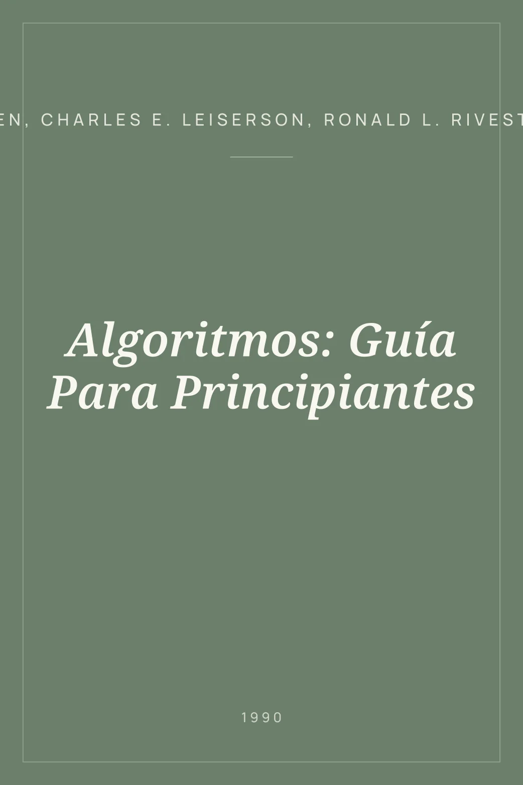 Portada de Algoritmos: Guía Para Principiantes