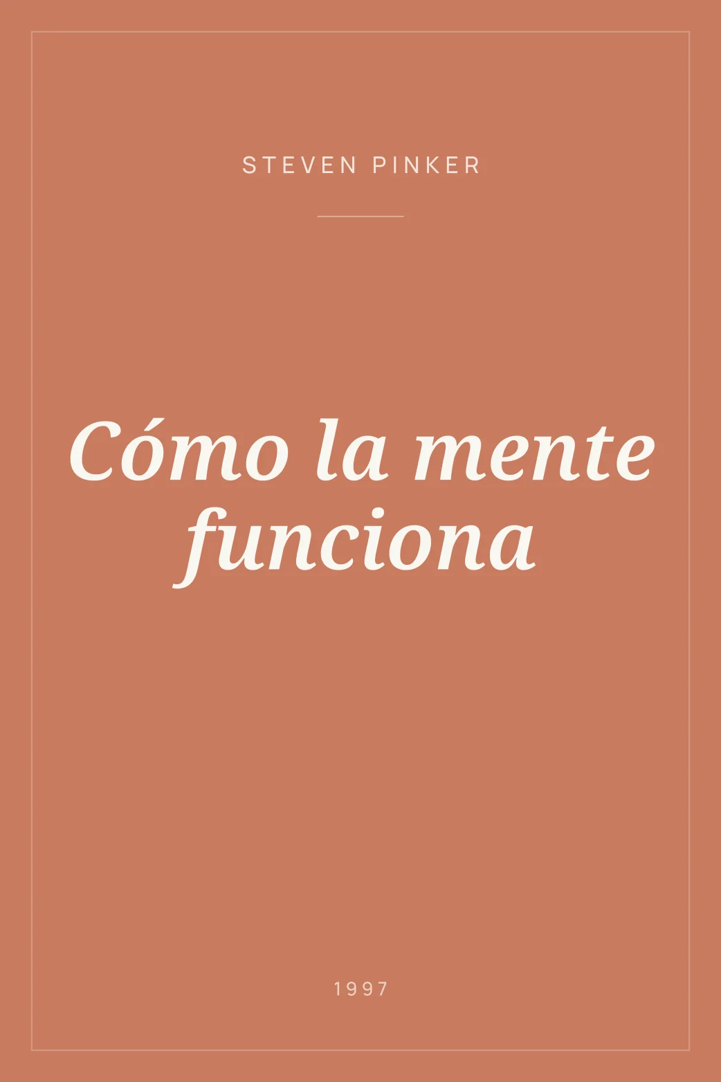 Portada de Cómo la mente funciona