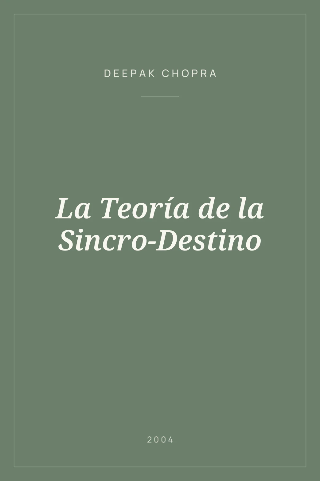 Portada de La Teoría de la Sincro-Destino