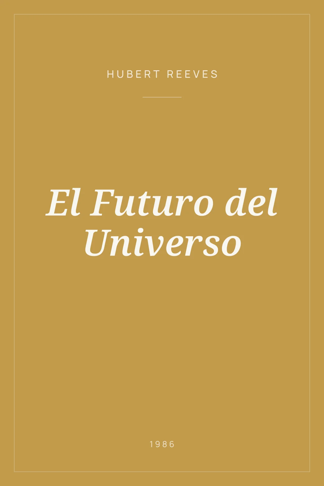 Portada de El Futuro del Universo