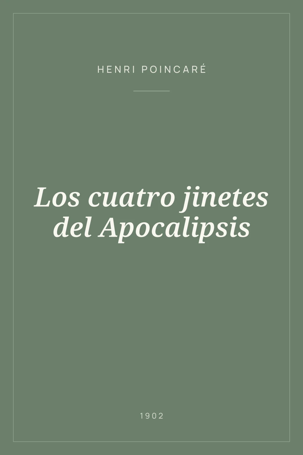 Portada de Los cuatro jinetes del Apocalipsis