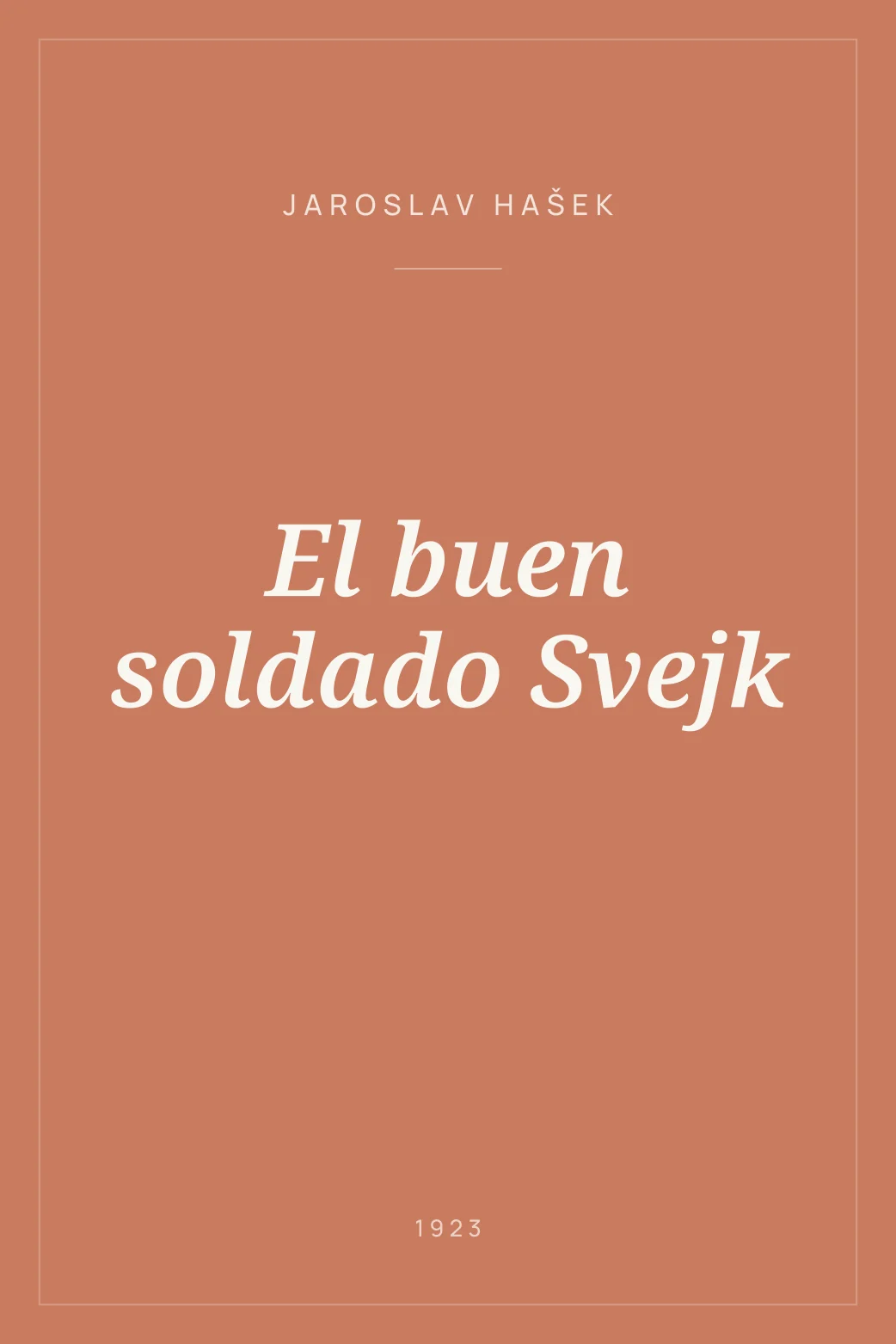 Portada de El buen soldado Svejk