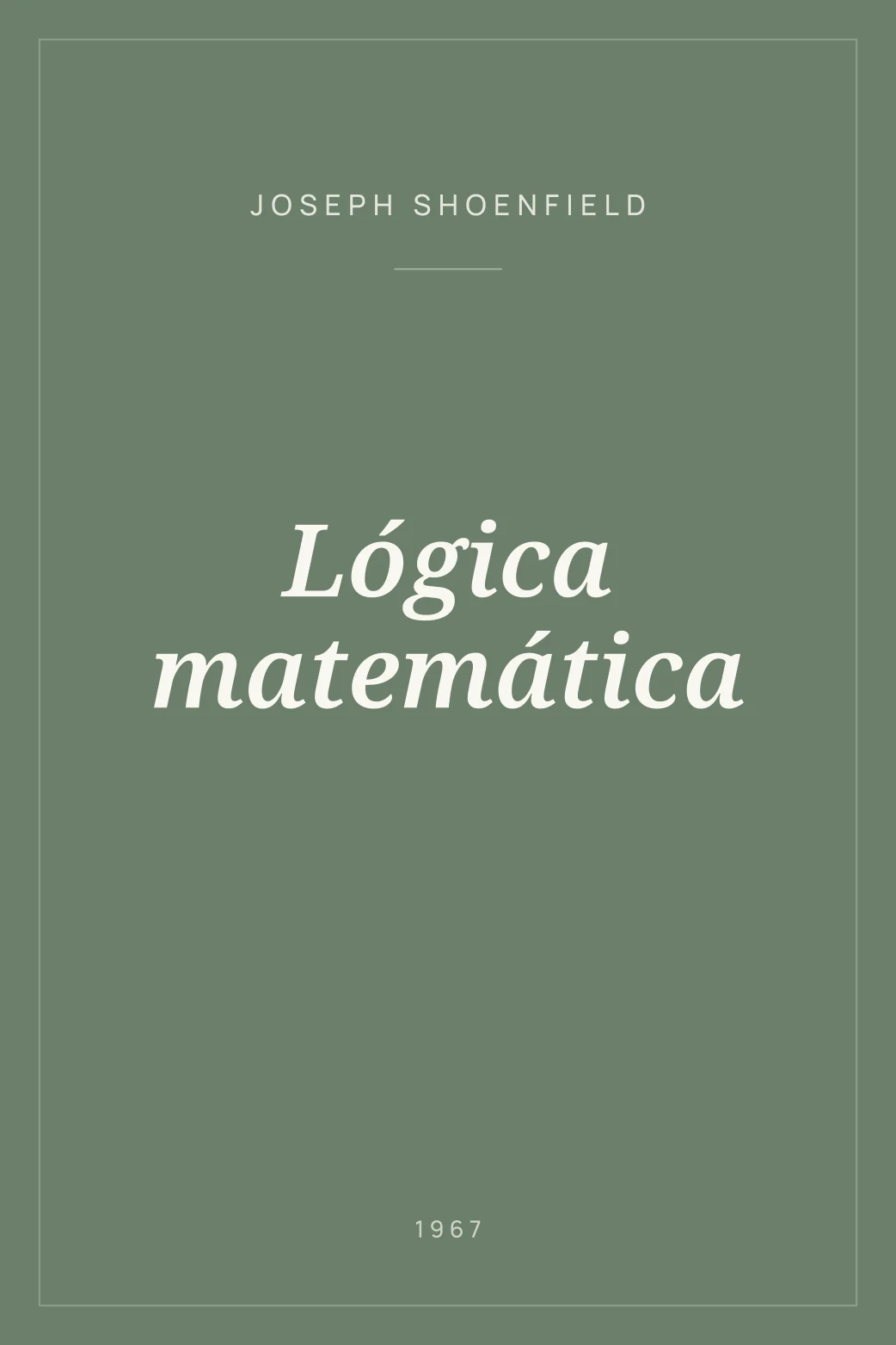 Portada de Lógica matemática