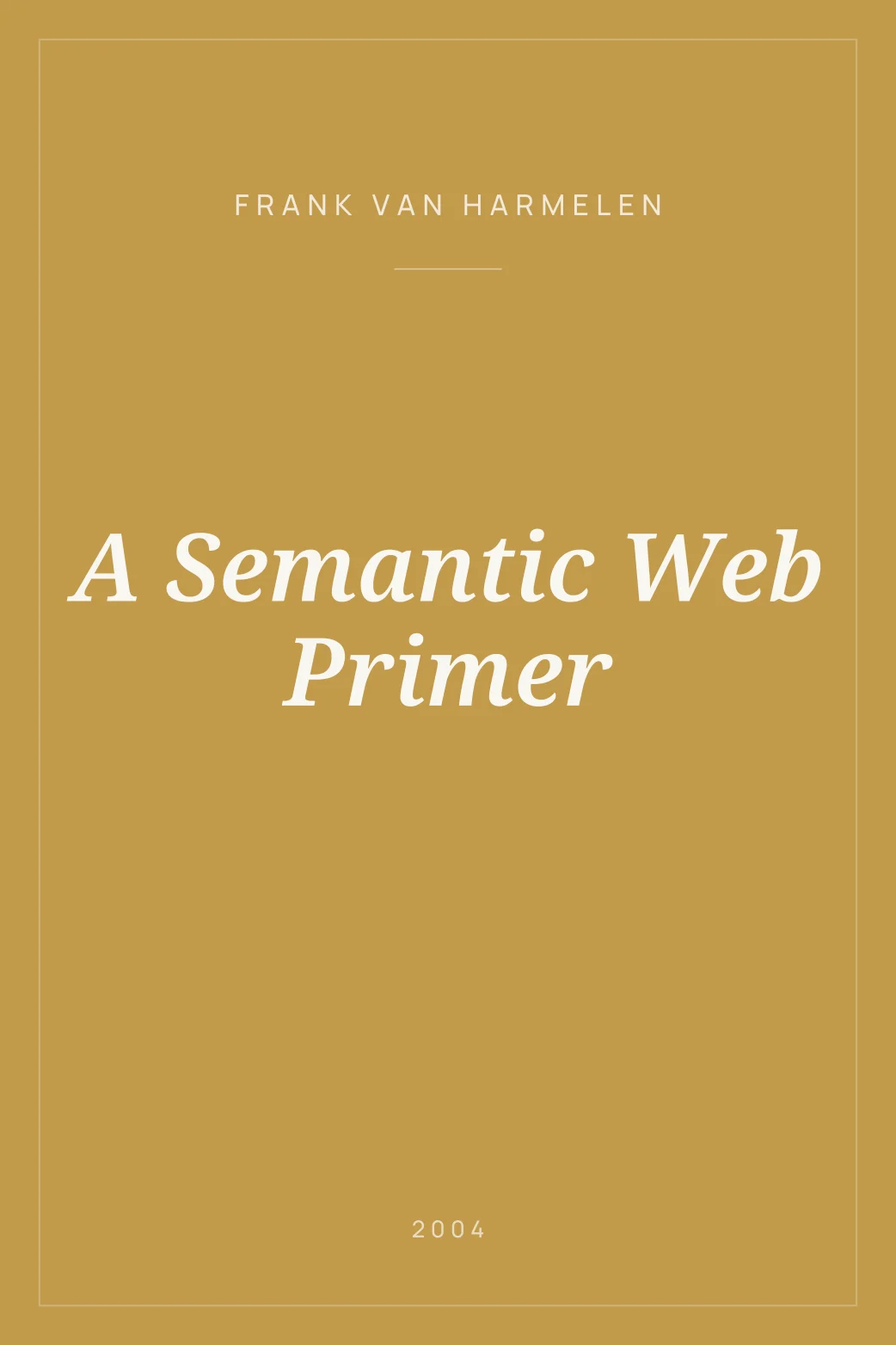 Portada de A Semantic Web Primer