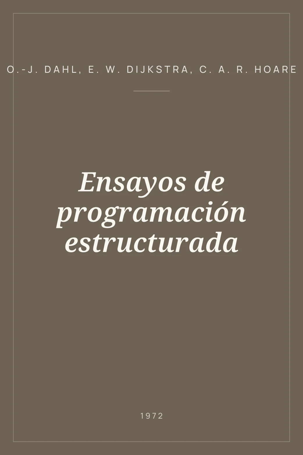 Portada de Ensayos de programación estructurada