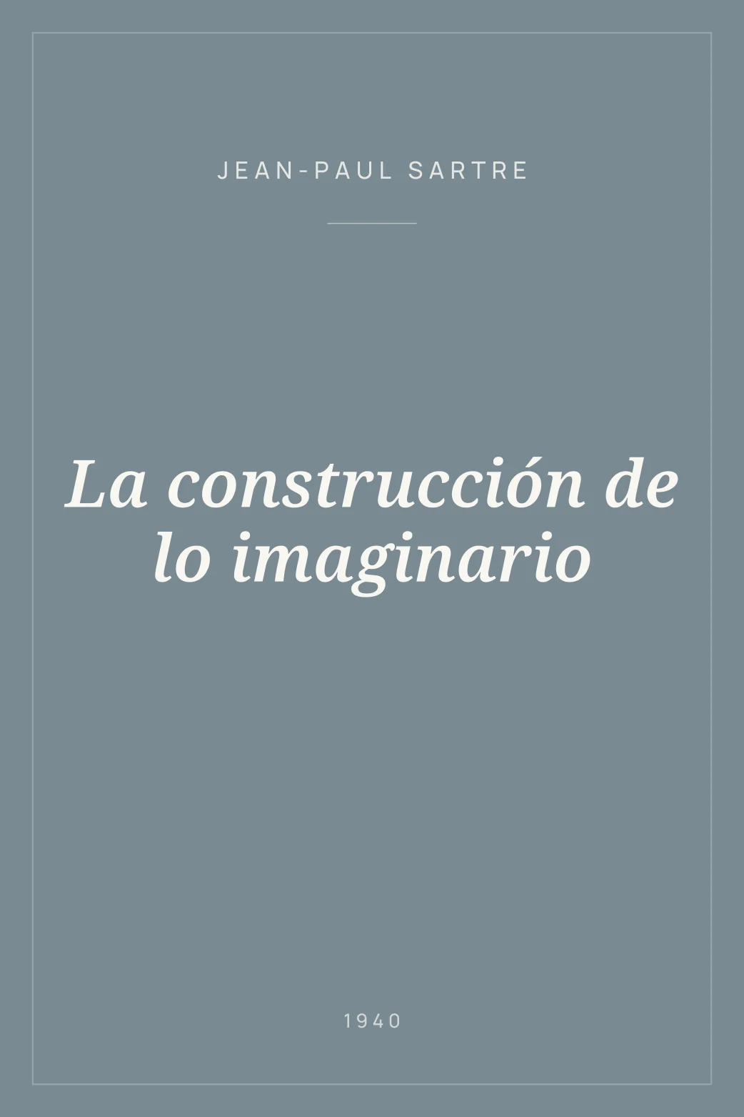 Portada de La construcción de lo imaginario