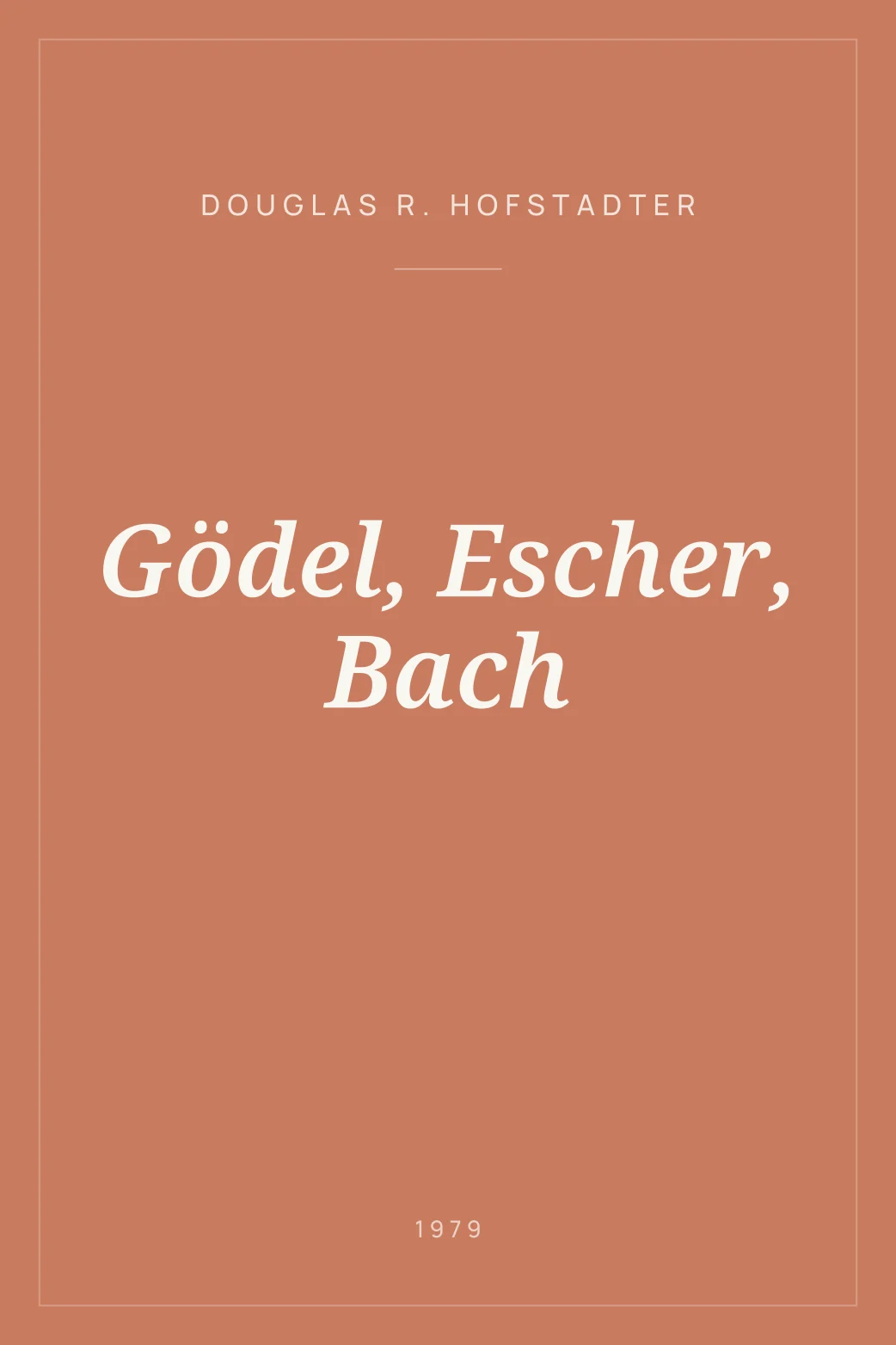 Portada de Gödel, Escher, Bach