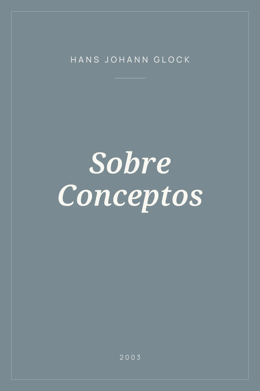Portada de Sobre Conceptos