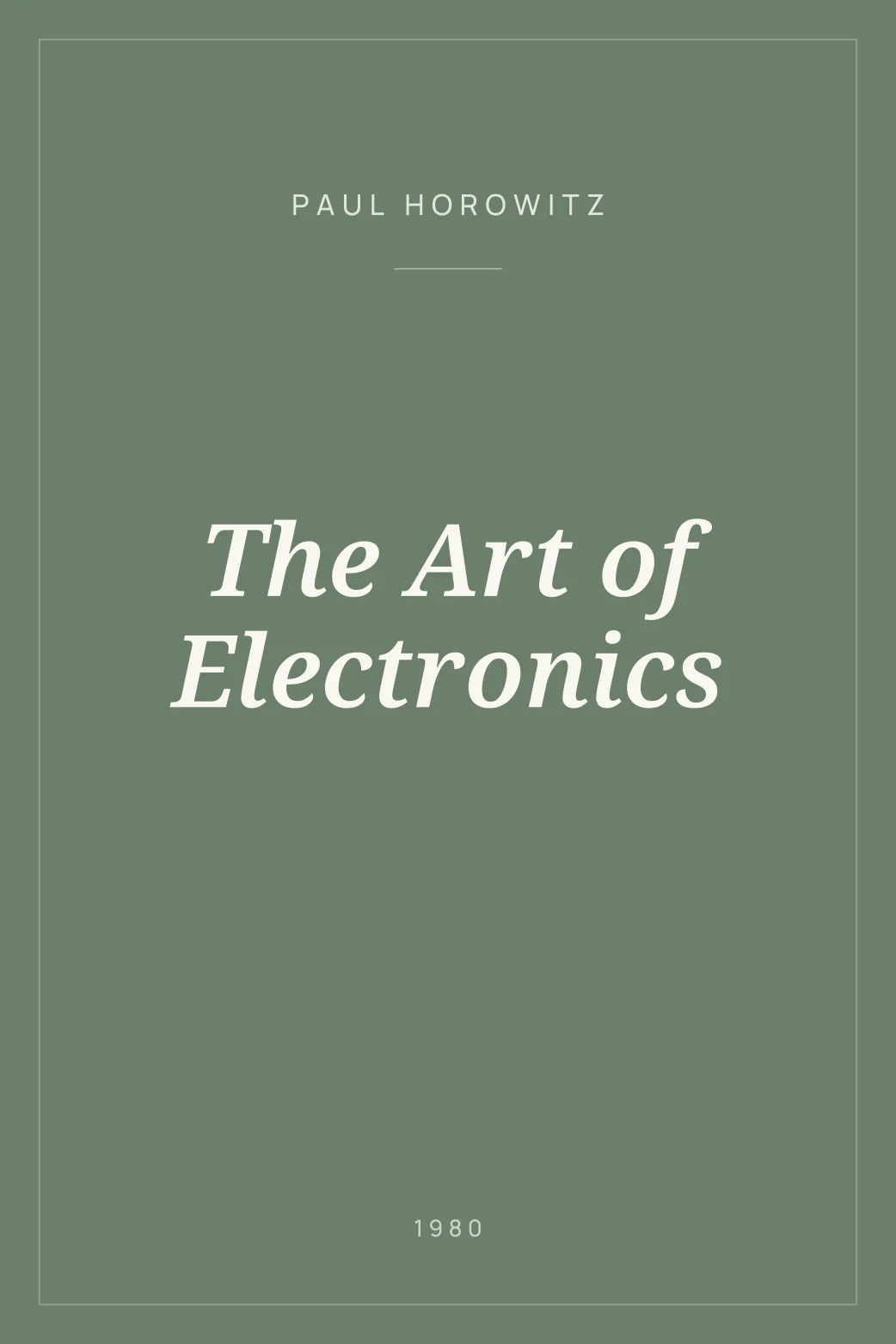 Portada de The Art of Electronics