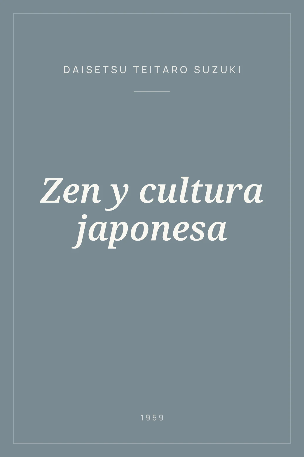 Portada de Zen y cultura japonesa