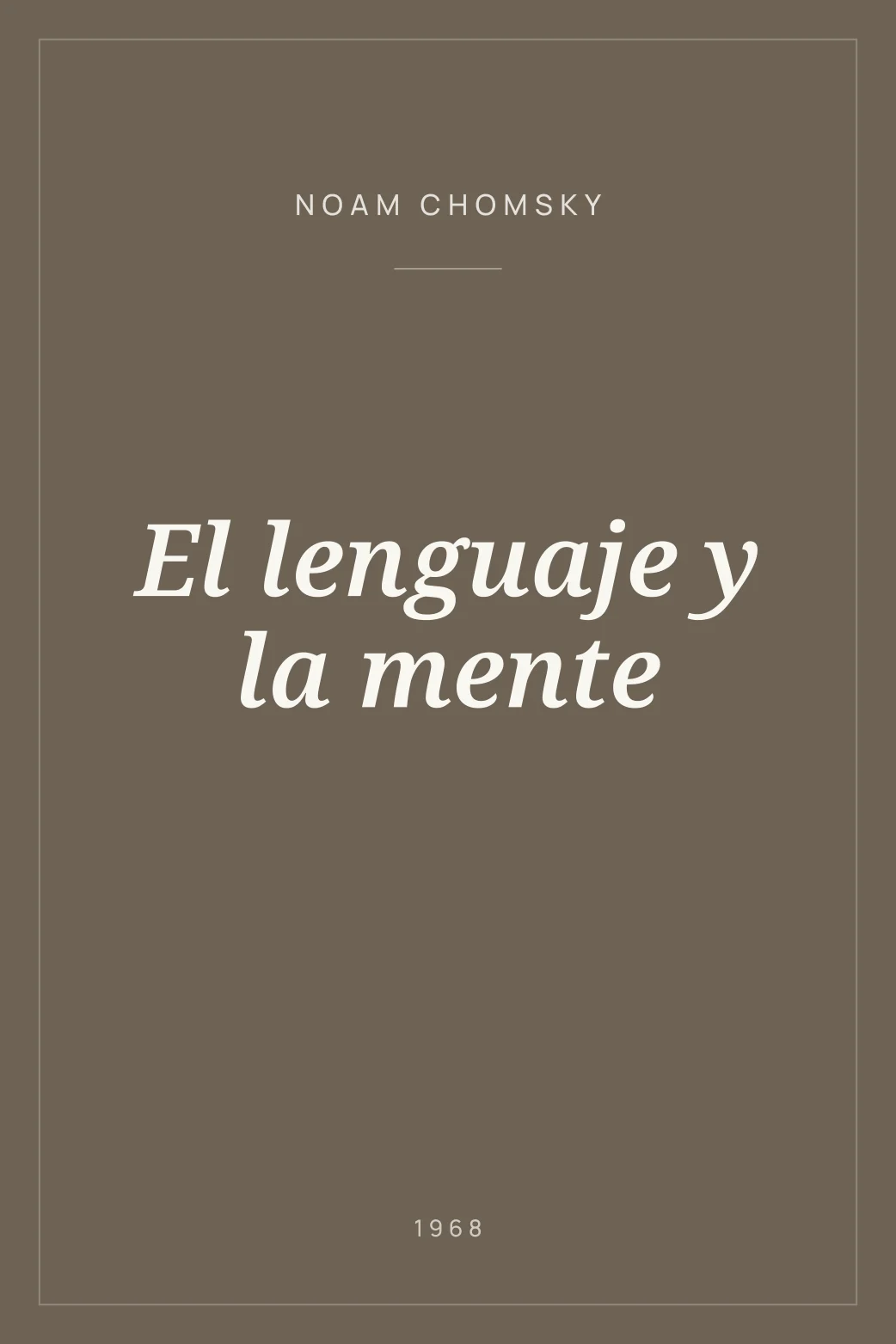 Portada de El lenguaje y la mente