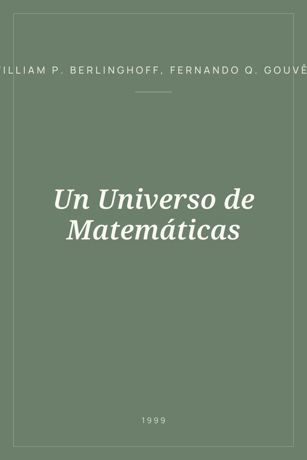 Portada de Un Universo de Matemáticas