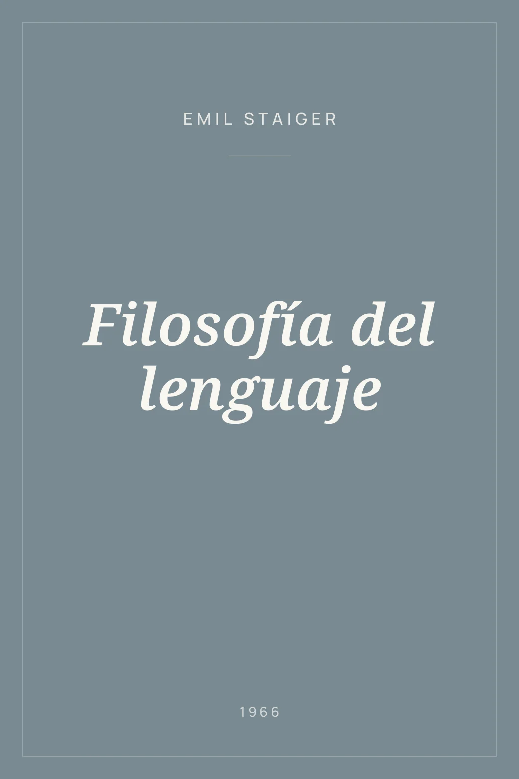 Portada de Filosofía del lenguaje