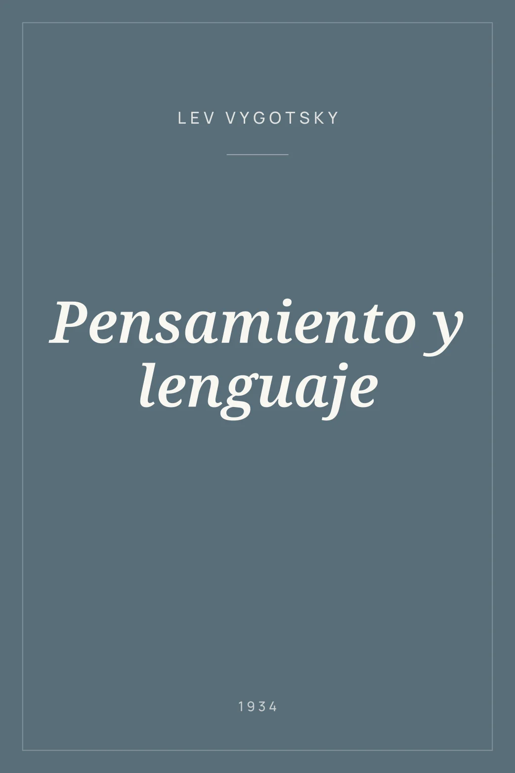 Portada de Pensamiento y lenguaje