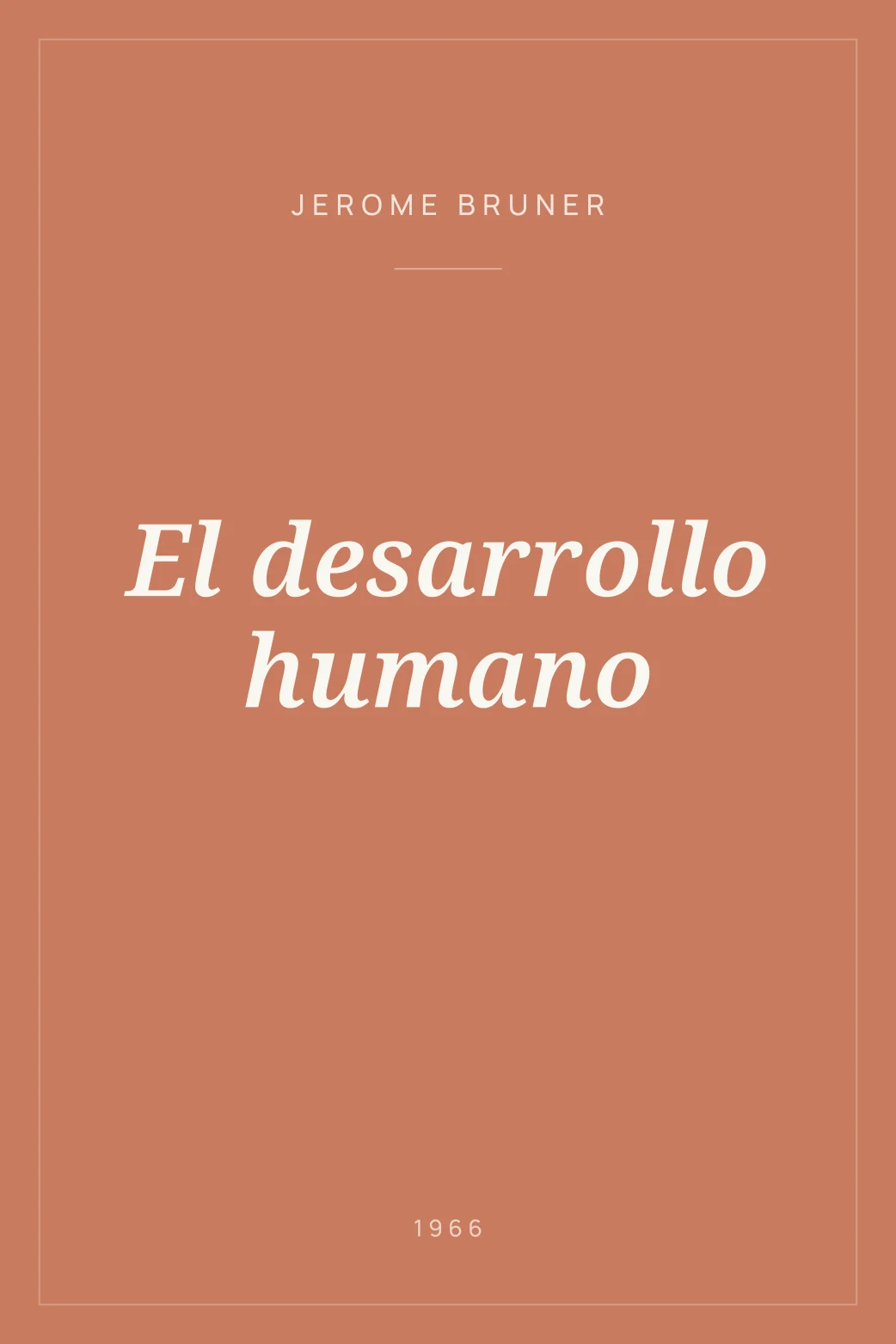 Portada de El desarrollo humano
