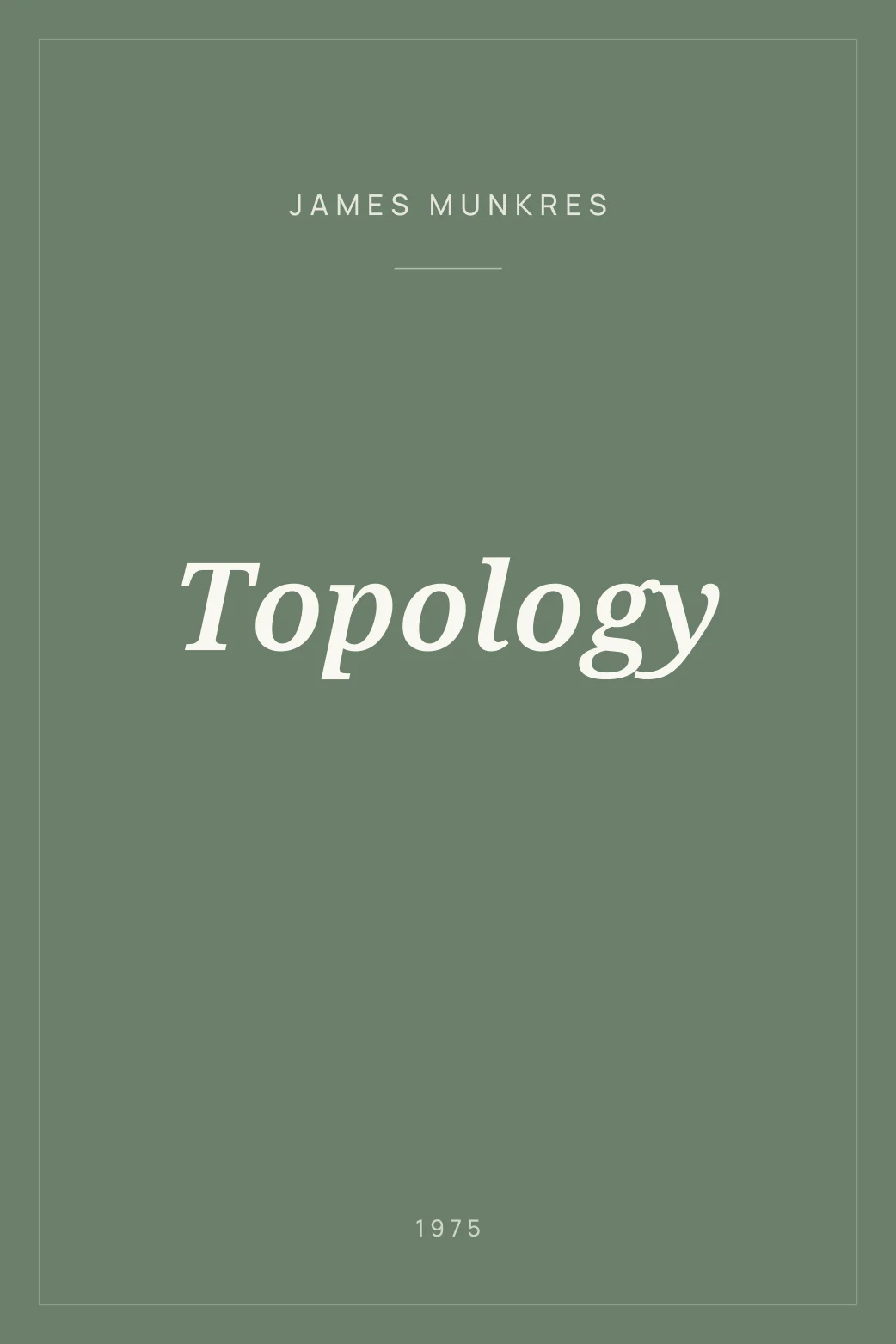 Portada de Topology