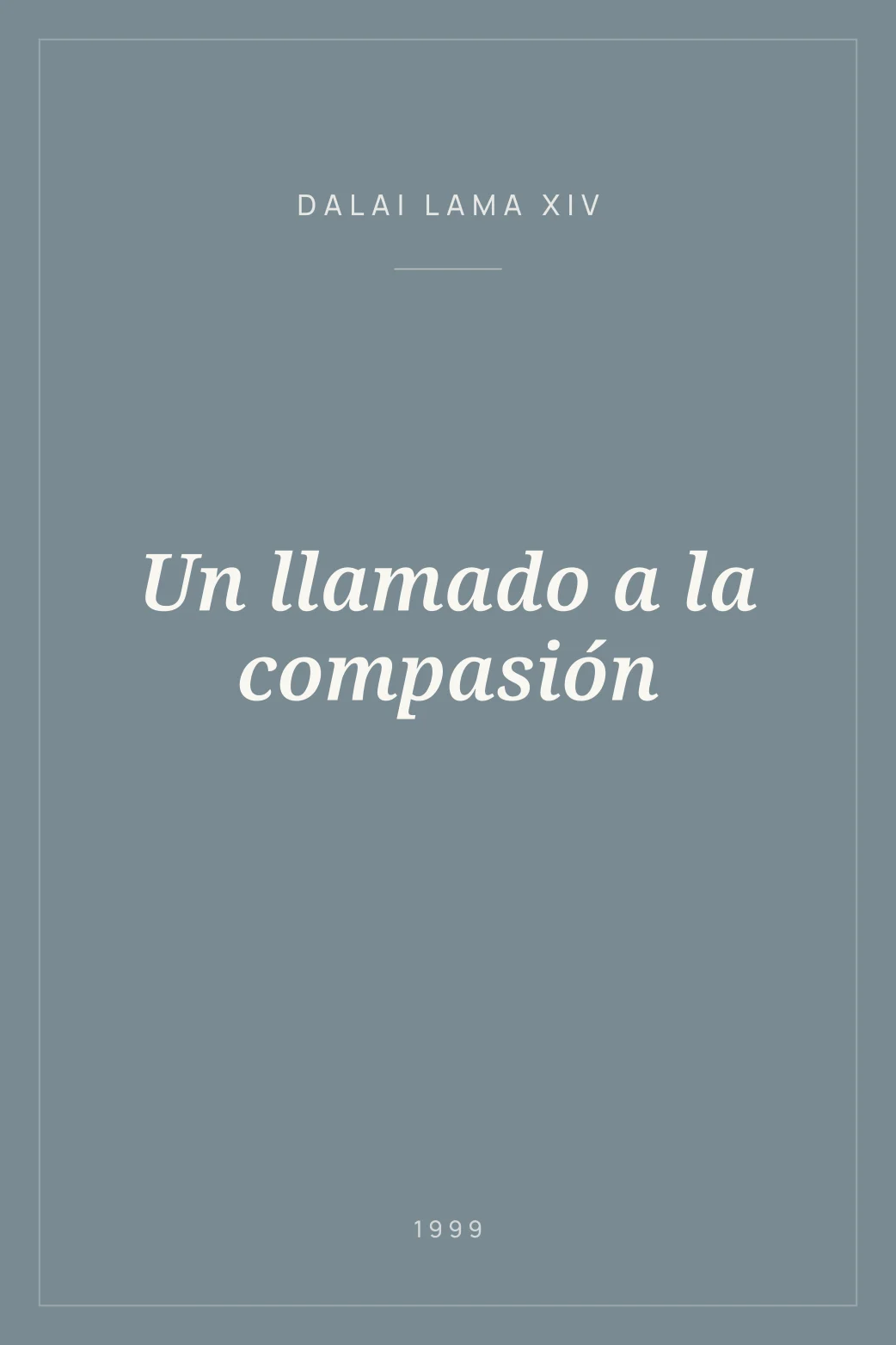 Portada de Un llamado a la compasión