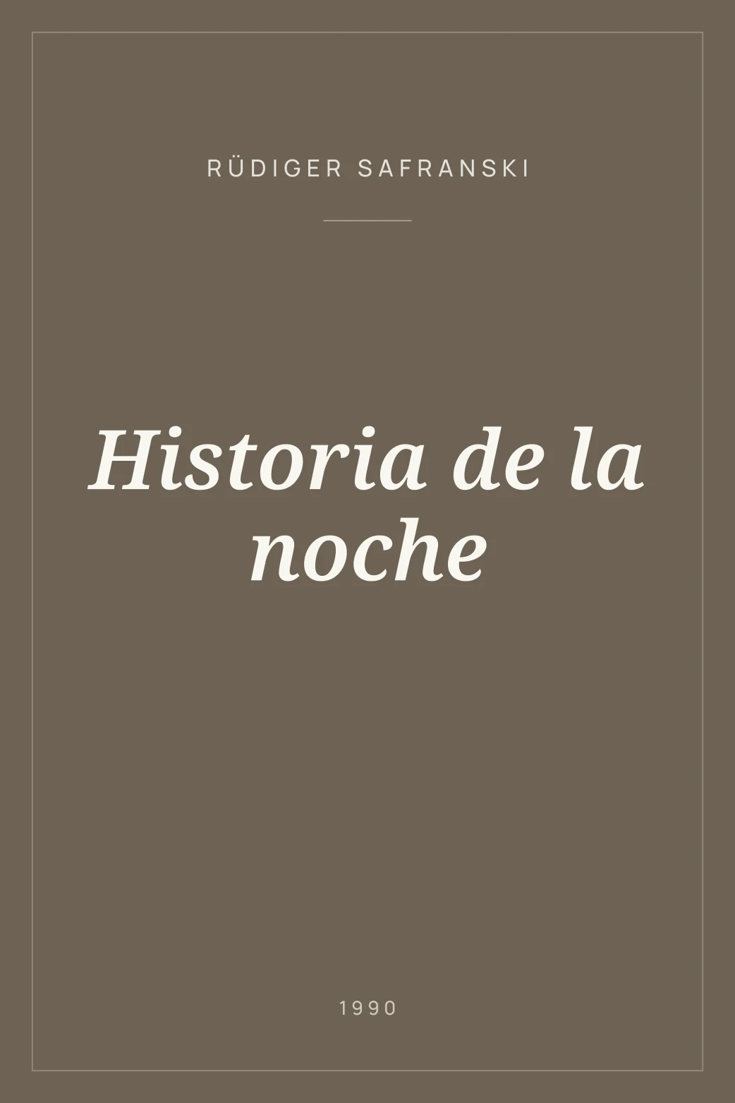Portada de Historia de la noche