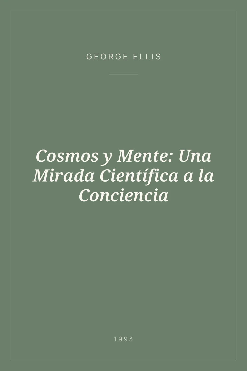 Portada de Cosmos y Mente: Una Mirada Científica a la Conciencia