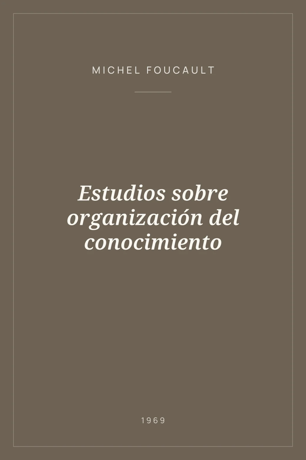 Portada de Estudios sobre organización del conocimiento