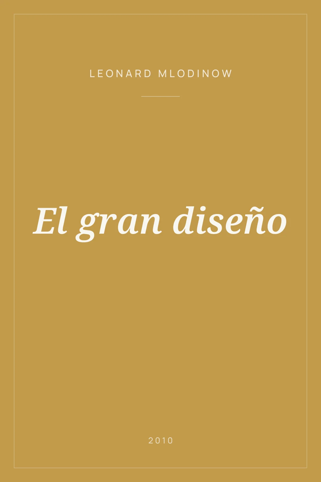 Portada de El gran diseño