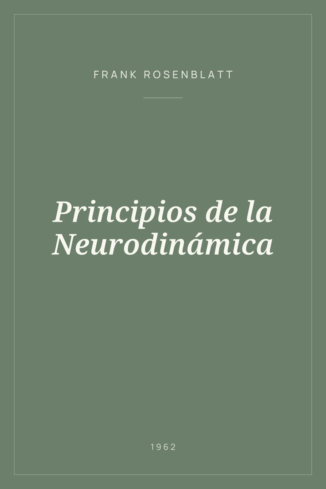 Portada de Principios de la Neurodinámica