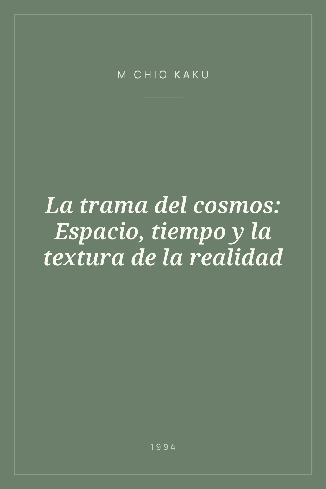 Portada de La trama del cosmos: Espacio, tiempo y la textura de la realidad