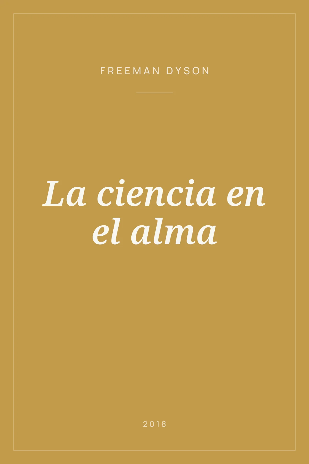 Portada de La ciencia en el alma