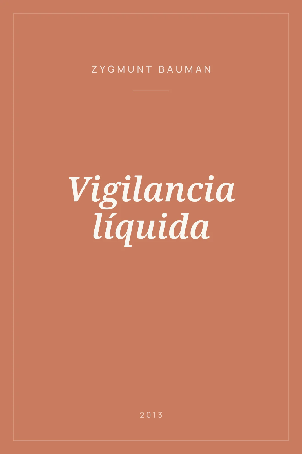 Portada de Vigilancia líquida