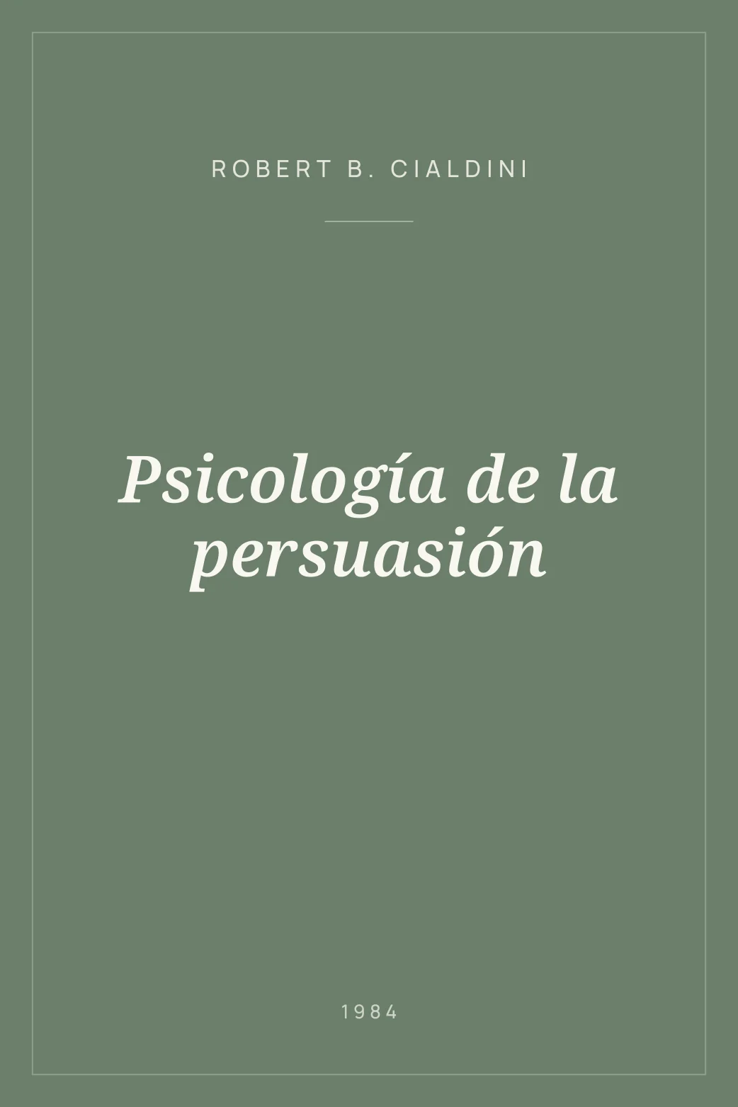 Portada de Psicología de la persuasión