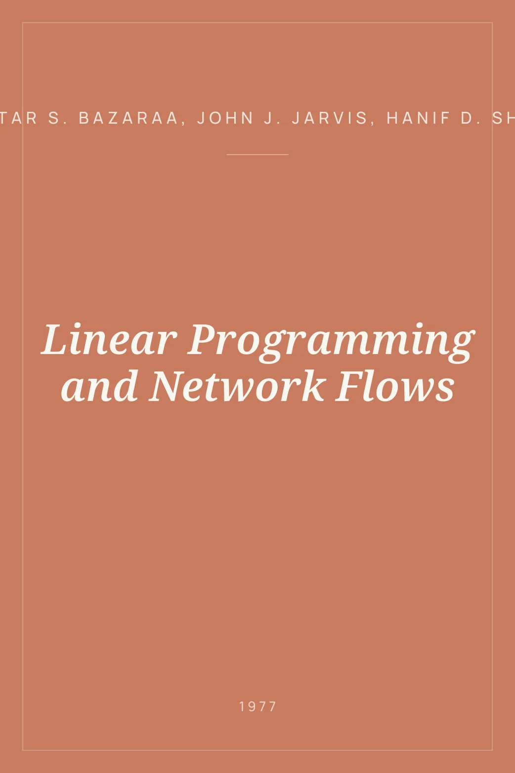 Portada de Linear Programming and Network Flows