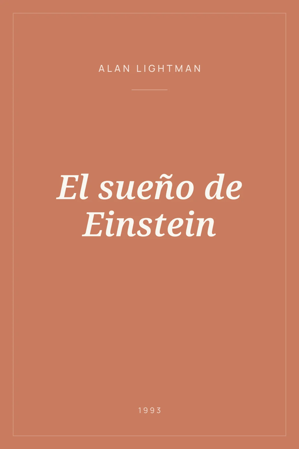 Portada de El sueño de Einstein