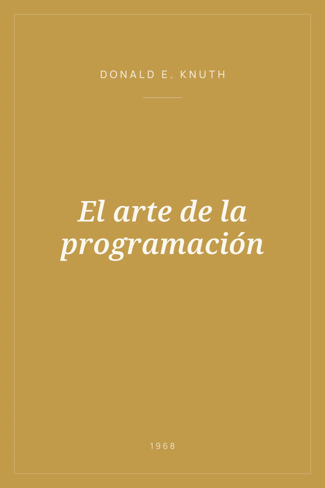 Portada de El arte de la programación