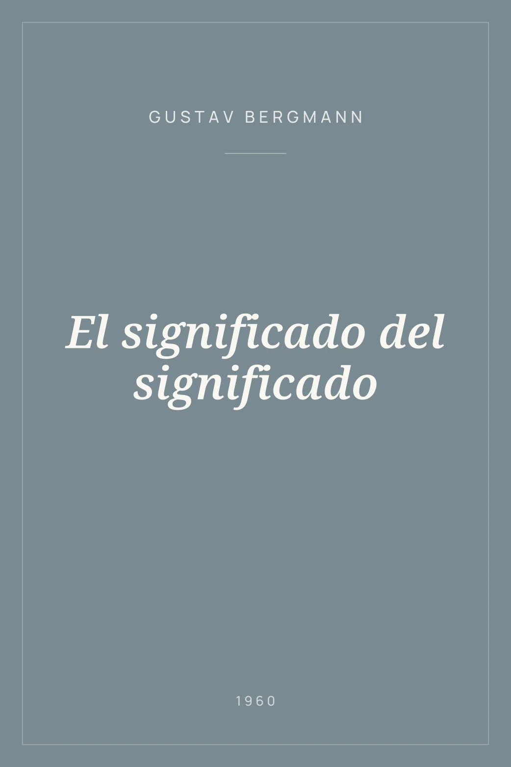 Portada de El significado del significado