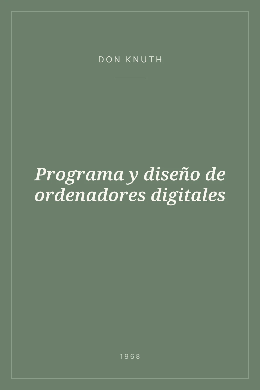Portada de Programa y diseño de ordenadores digitales