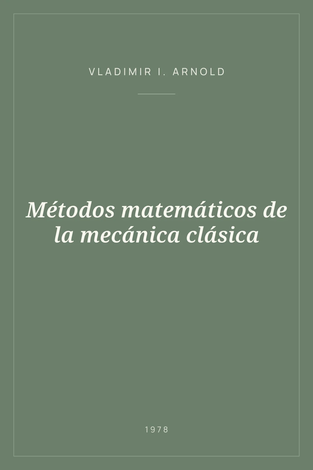 Portada de Métodos matemáticos de la mecánica clásica