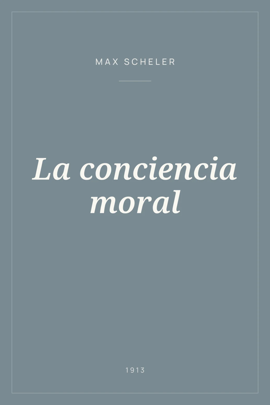 Portada de La conciencia moral