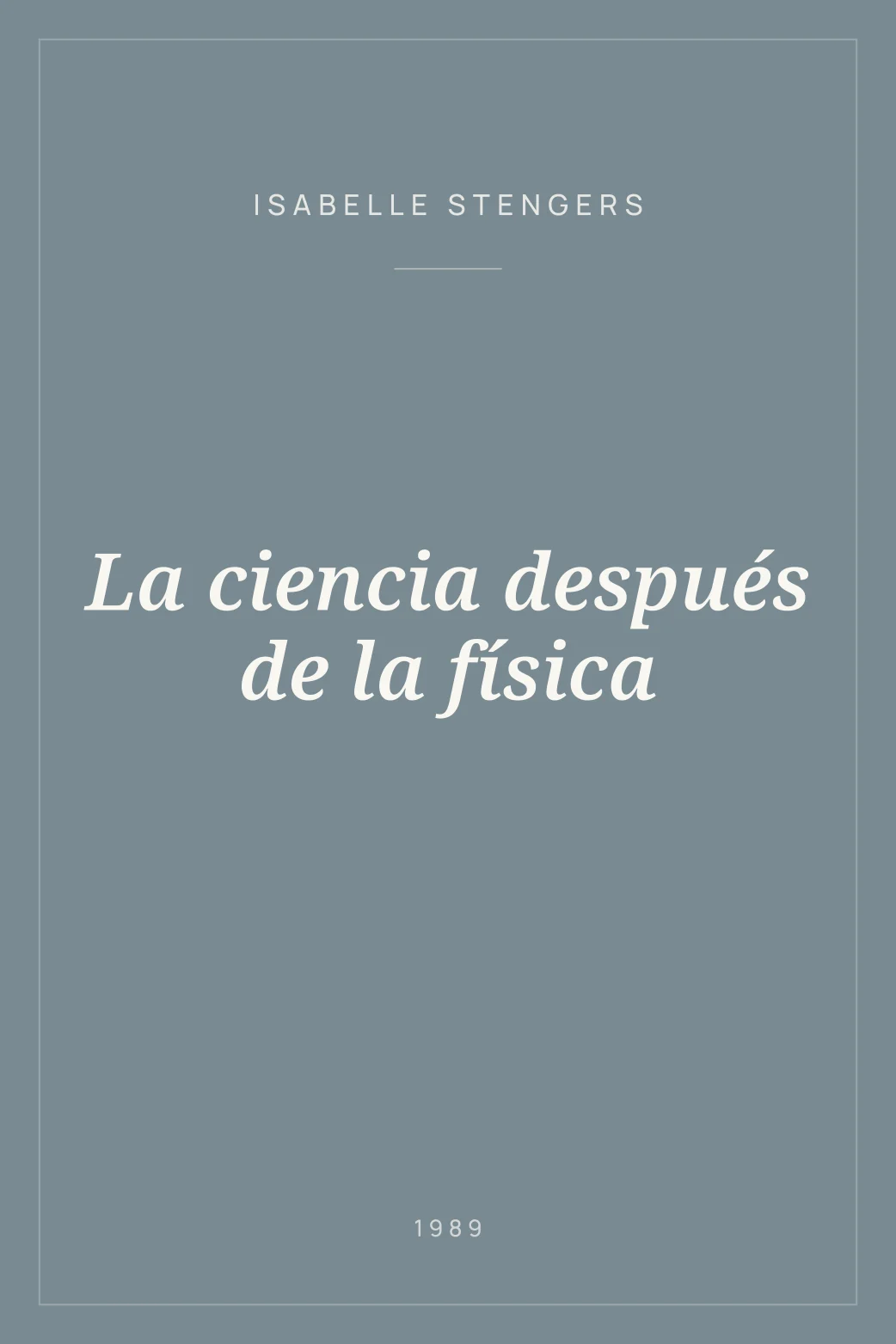 Portada de La ciencia después de la física