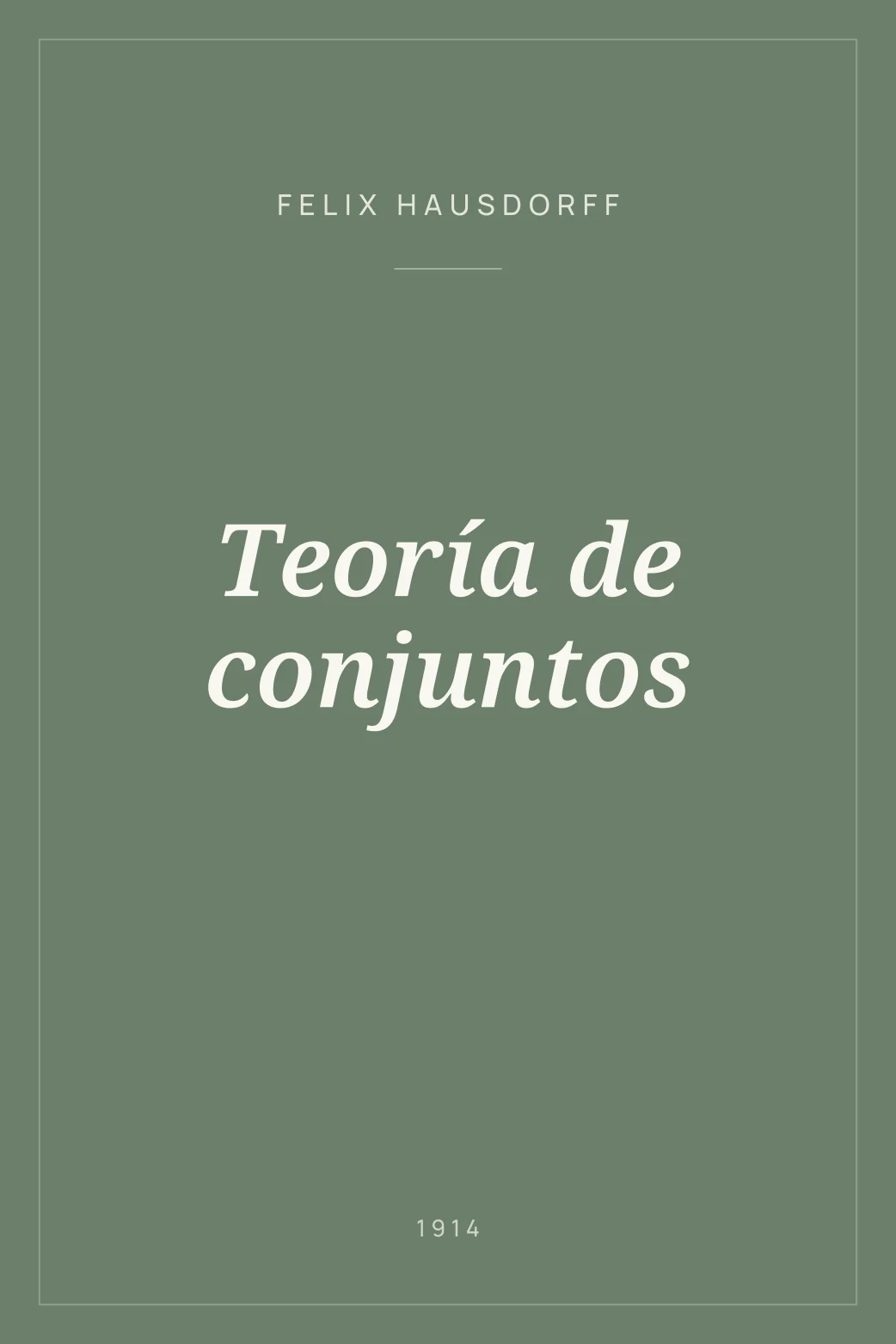 Portada de Teoría de conjuntos