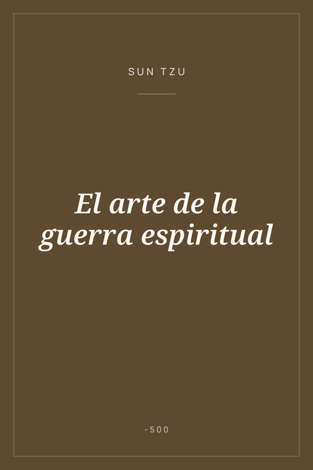 Portada de El arte de la guerra espiritual