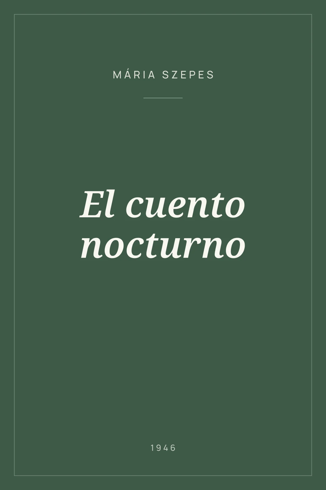 Portada de El cuento nocturno